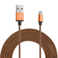 Cable de Carga Rápida Micro USB Tipo-C Largo de Alta Calidad para Celulares con Conductor de Cobre Puro para IOS y Computadora