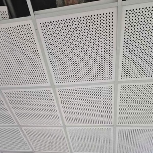 Plaques <span class=keywords><strong>de</strong></span> plâtre perforées pour plafond 600x600mm, taille standard, résistantes à l'humidité, plaques <span class=keywords><strong>de</strong></span> plâtre acoustiques, Malaisie, trous carrés <span class=keywords><strong>de</strong></span> 12x12mm - Product Image 1