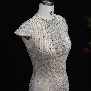 ชุดราตรีทรงเมอร์เมดประดับคริสตัล คอสูง ซิปหลัง รุ่น Jancember LSZ075 เหมาะสำหรับงานปาร์ตี้ - Product Image 5