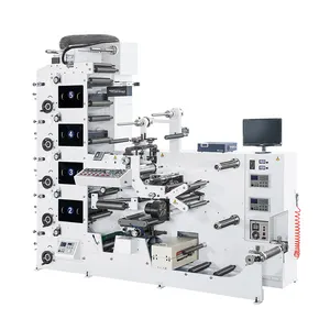 Máquina de impresión Flexo automática, rollo a rollo, 5 colores