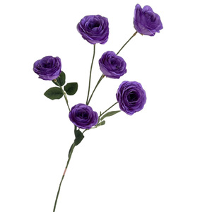 Fleurs artificielles en soie 2026, 6 têtes, roses exquises faites à la main, décoration florale pour plafond de mariage et plafonds hauts - Product Image 5