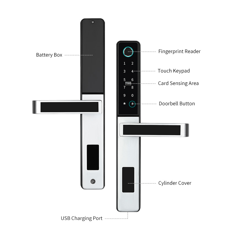 Tediton Home Wireless Keyless Interior Smart Lock Touch Aluminum Door Lock · image 2