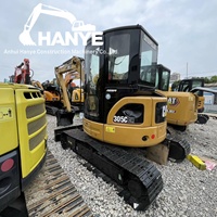 Excavatrice d'occasion CAT305CCR, mini-pelle sur chenilles de haute qualité, faible nombre d'heures de travail, Caterpillar 305CCR d'origine