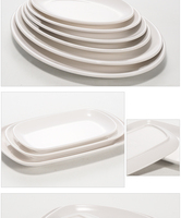 Assiettes Blanches Légères en Mélamine Incassable pour Hôtels et Restaurants – Vente en Gros