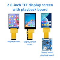 Modul Layar LCD IPS TFT Vertikal Persegi Panjang 2.8 Inci 480*640 ST7701S SPl RGB Driver Board CTP Layar Panel Sentuh Kapasitif