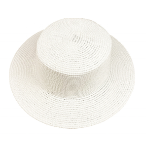 Chapeaux <span class=keywords><strong>de</strong></span> paille à visière plate personnalisés en gros avec logo, chapeaux <span class=keywords><strong>de</strong></span> plage en paille simples et bon marché pour l'été, <span class=keywords><strong>chapeau</strong></span> panama pour femmes - Product Image 6