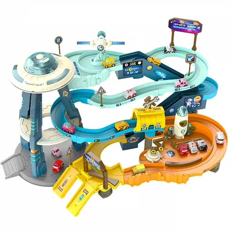 מאדים חשמלי רכב הרפתקאות צעצוע רכב חניה הרבה צעצועי הרכבה מסלול מכונית צעצוע