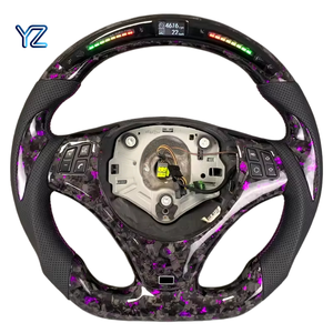 Volante Deportivo YZ con LED y Fibra de Carbono Forjada para <span class=keywords><strong>BMW</strong></span> M3 E92 E90 E93 E84 E87 320 325 330 335 320i <span class=keywords><strong>320d</strong></span> 335i 335d - Product Image 3