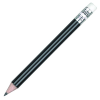 Crayons de pointage promotionnels en bois de tilleul, mini, demi-taille, circulaires, affûtés, avec gommes, personnalisables avec logo, faible MOQ, pour accessoires de golf