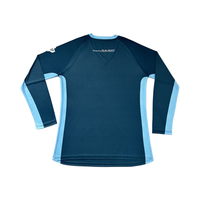 T-shirt de course GRS à manches longues 100% polyester, t-shirt de sport personnalisé, t-shirt oversize, col en V, t-shirt de course, t-shirt en sublimation