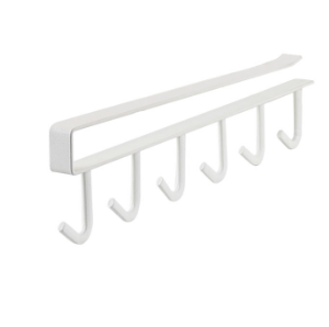 <span class=keywords><strong>Cocina</strong></span> 6 gancho organización colgantes de almacenamiento secado blanco de alambre de acero inoxidable taza de café titular - Product Image 4