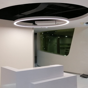 Lámpara Colgante LED Circular de Aluminio de 0.6m, Estilo Nórdico, Ideal para Gimnasio, Restaurante, Oficina - Product Image 3