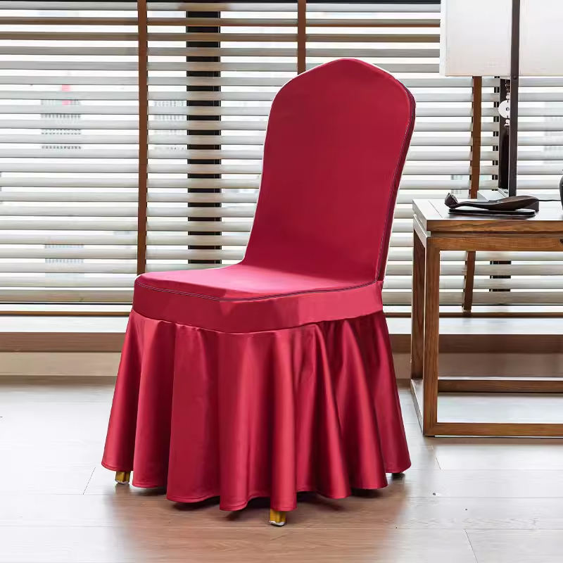 Rouge vif (robe de soleil) satin exquis