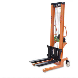 מלגזה חשמלית ניידת בעלת יכולת העמסה עצמית, 1000 ק\\\"ג, 1 טון, גובה 1.6 מטר, מותקנת על משאית, למחסן - Product Image 1