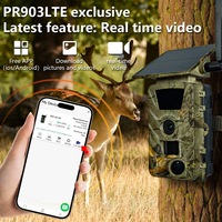 2025 nouvelle caméra de chasse infrarouge 4G LTE à énergie solaire 5K batterie 5200mAh Zoom optique 10x Mini caméra de piste sans fil vidéo SD