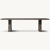 Table à manger ronde en bois de mahogany massif noir artisanale moderne de 59 pouces, ensemble de 6 places, taille et couleur personnalisables, meubles de salle à manger