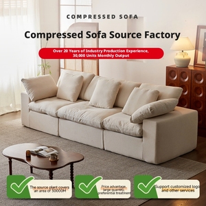 Sofá Moderno y Sencillo en Forma de Nube, Sofá de Compresión, Hecho en China, para Sala de Estar, Hotel, Desmontable, Lavable, Tapizado en Tela, Muebles para Dormitorio - Product Image 4