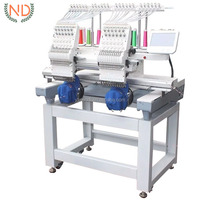 Machine à broder pour hommes, 2 têtes, pour broderies de vêtements, de robes et de points de croix