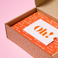 Boîte en Carton Kraft Pliable Écologique et Durable avec Logo Personnalisé pour Expédition et Envoi