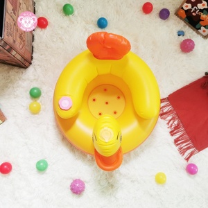 Yellow Duck <b>Inflatable</b> Baby <b>Sofa</b> Plastic School Chair Car Seat for Dining and Hotel Use Little Yellow Duck Design - Product Image 5