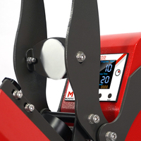Machine de presse à chaud MICROTEC Vector NMAX-CAP-B à ouverture automatique de capuchons et d'étiquettes pour DTF avec 4 plaques interchangeables et plaque chauffante plate