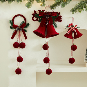 Adornos Navideños con Campanas y Lazos para Árboles y Decoración de Actividades en Tiendas - Product Image 1