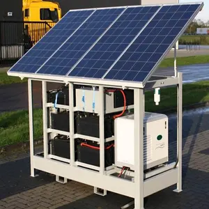 Solar Fotovoltaïsche Station 1kw 3kw 5kw 7kw 10kw Systeem Voor Huis 10000W Systeem Met Alle Kits