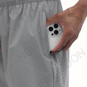 Pantalones Cortos Deportivos Unisex de Malla, Casuales, para Correr, Fitness, Cómodos, con Banda Reflectante para Hombre - Product Image 2