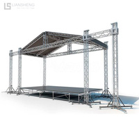 Escenario de concierto con espiga para techo plano, pantalla de armazón, gancho de iluminación, sistema de abrazadera de armazón, armazón de aluminio