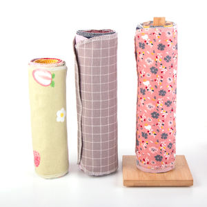 Paño de limpieza orgánico sin papel ecológico para bebé, servilletas de té lavables sin blanquear, toalla reutilizable de cocina sin papel, venta al por mayor - Product Image 2