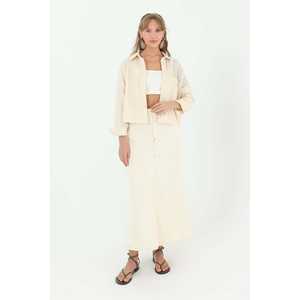 กระโปรงยีนส์เอวสูงผู้หญิงพวน ใส่สบาย รุ่น 18186ETK - Product Image 5