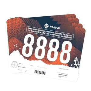 Dossard de course personnalisé imperméable pour marathon, adulte, en papier - Product Image 5