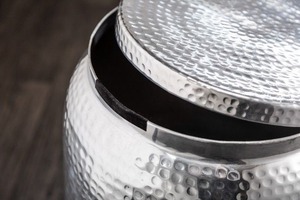 Alta calidad moderno hecho a mano Color plata hierro Metal redondo sala de estar café/mesa auxiliar almacenamiento ecológico personalizado - Product Image 2