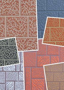 Panneaux sandwich en polyuréthane à motif carreaux pour bardage métallique, résistants aux tremblements de terre et à la réduction du bruit - Product Image 1