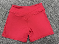 Short de yoga taille haute effet seconde peau avec ceinture croisée, coupe ajustée, pour course et cyclisme en extérieur 9721