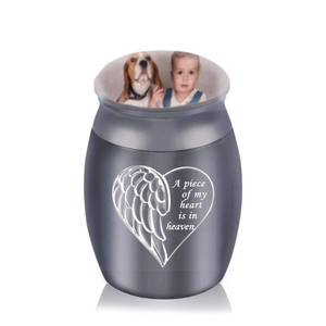 Urn commémoratif du chat et chien, en alliage <span class=keywords><strong>d</strong></span>'aluminium, cadeau, funérailles, Souvenir, une pièce de my cœur est in raven - Product Image 5