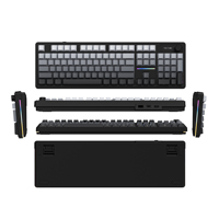 2.4GHz Wireless Mechanical RGB Light 104-Keys Backlight ABS Keycap Dedicated Numpad South-Facing Gasket Mount Gaming Keyboard