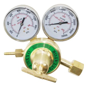 Regulador de Oxígeno y Acetileno de Latón de Servicio Medio, Presión Máxima de Entrada de 20000 Kpa, Modelo JGR-20A para Kits de Soldadura Portátiles - Product Image 1