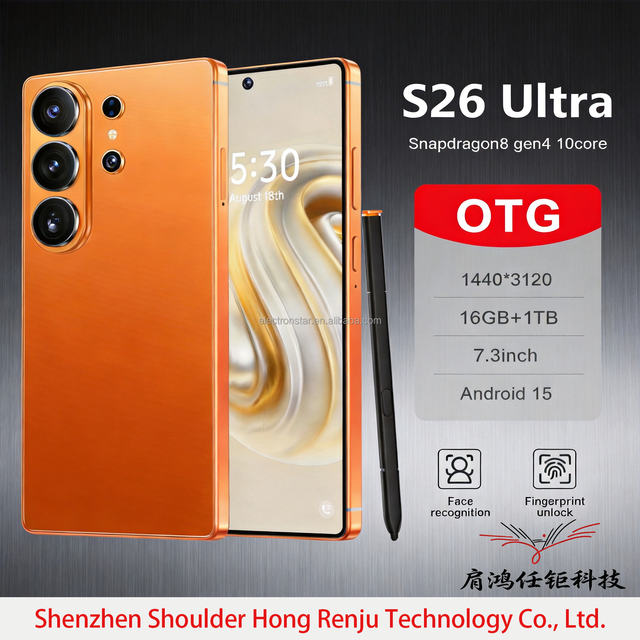 S26 Ultra 5G Phone Android 15 7.3Inch 16GB+1TB 5g Android Smartphone Global 5G Phone Celulares Large Screen High Configuration