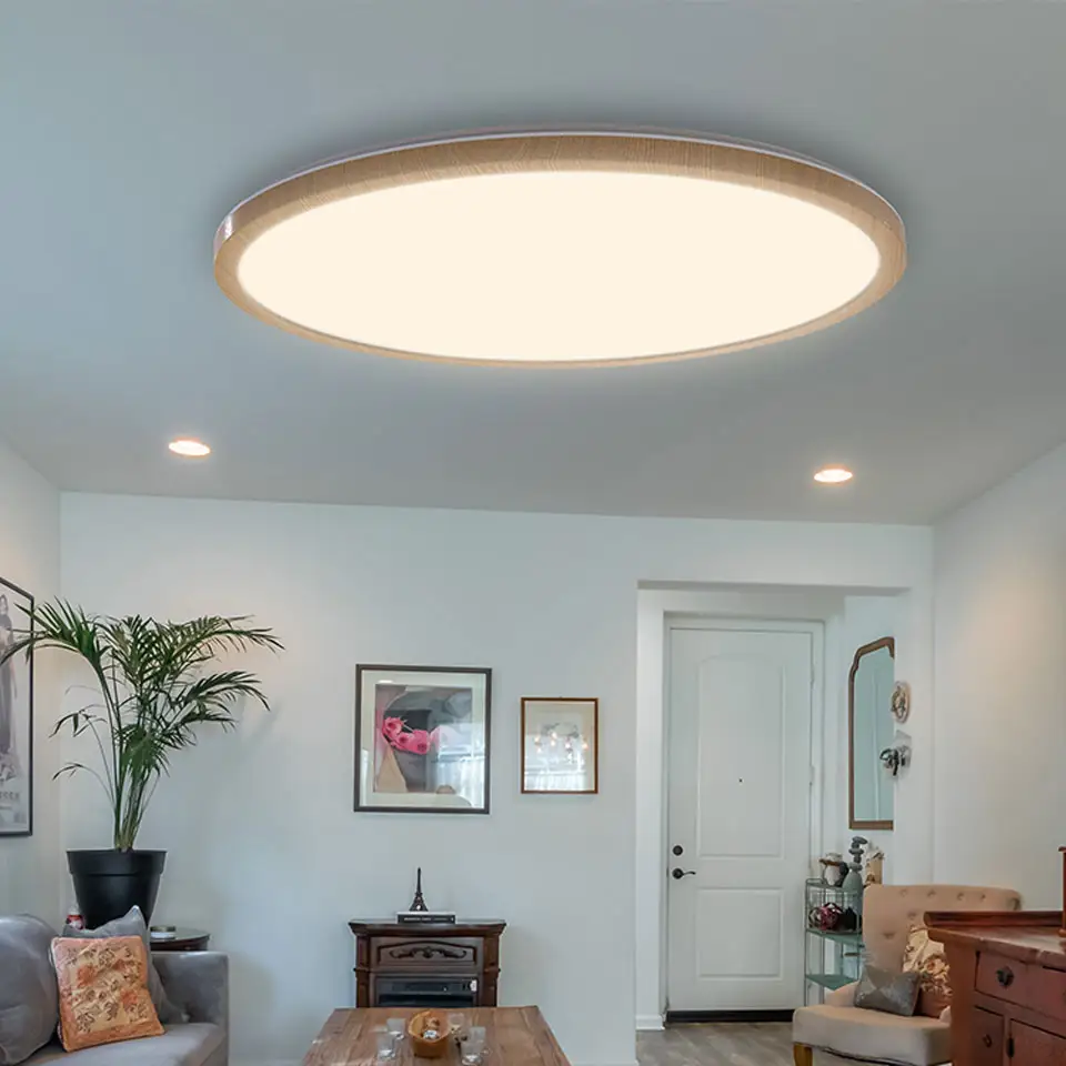 adjustable ceiling led indoor smart panel lamp round Bedroom bathroom remote control led lighting