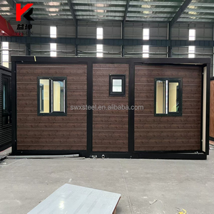 Casa contenedor expandible de 40 pies, Villa prefabricada con 3 dormitorios, cocina, baño, casa móvil plegable para vivir en un <span class=keywords><strong>hotel</strong></span>, lista para enviar - Product Image 6