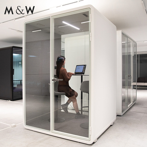 M & W Chất Lượng Cao Thân Thiện Với Môi Di Động Âm Nhạc Cách Âm Gian Hàng Văn Phòng Cuộc Họp Âm Thanh Cách Nhiệt Pod Điện Thoại Cách Âm Vỏ - Product Image 5