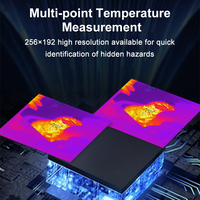 Cámara Termográfica GVDA, Resolución IR 256 x 192, 25Hz, 40MK, Rango de Temperatura -20°C~550°C, 16GB, 6 Paletas de Colores, Inspección