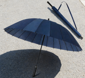 Parapluie de golf surdimensionné semi-automatique à double auvent, nouveau style chinois, avec poignée, motif et couleur personnalisés - Product Image 2