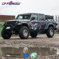 Jantes forgées monobloc haute performance en argent, à profil profond, 17x9,5 pouces, 6x135 pour Jeep Gladiator, tout-terrain, conception personnalisée OEM ODM