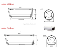 Carcasa y soporte de cámara CCTV de vigilancia impermeable personalizada de aluminio de fundición a presión IP67 para Metro