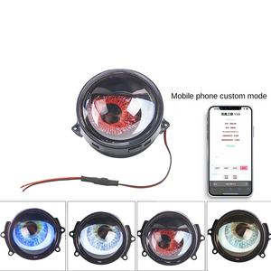 नई संशोधित ईगल आई राक्षस आंख गतिशील नेतृत्व वाली लेखन व्हील आई असेंबली ब्लिंक लैंप सजावटी लेंस 12 वी कार लैंप - Product Image 2