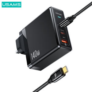 شاحن USAMS UM السريع لسامسونج بقابس بريطاني CC171 بقوة 140 واط مع كابل شحن سريع من النوع C إلى النوع C بقوة 240 واط PD3.1 - Product Image 2