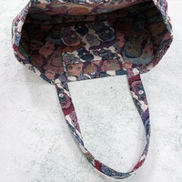 Tas Tote Wanita Dapat Dipersonalisasi Kapasitas Besar Tas Tangan untuk Wanita Desain Baru Harga Terjangkau 2026 Tas Jacquard Tapestry