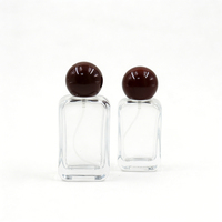 Flacon de parfum rectangulaire en verre transparent de haute qualité 30ml 50ml 100ml avec bouchon et pulvérisateur – Bouteilles vides